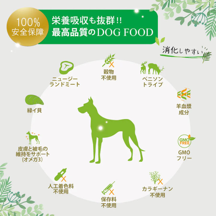 ニュートライプPURE ラム&グリーントライプ DOG