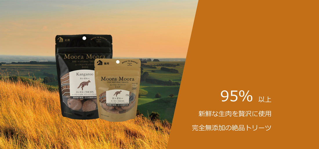 無添加・低カロリーでおすすめ！肉原料90％以上の犬用おやつ・猫用おやつ MooraMoora（ムーラムーラ）とは？